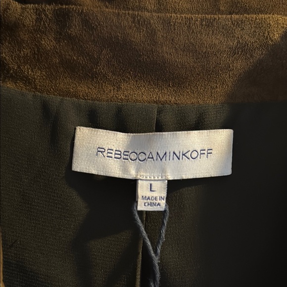 Rebecca Minkoff Dark Olive Green Double-Breasted Trench Coat - Picture 2 of 8